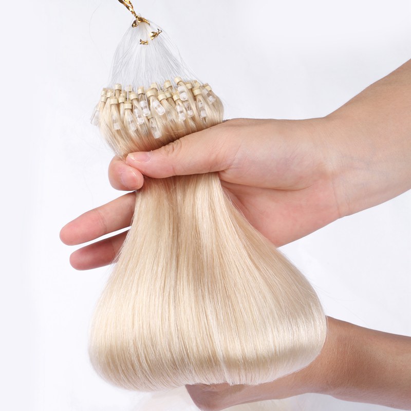 Hot Selling High Quality Micro Loop Hair Extension Blonde Color Wholesale Micro Ring Extension